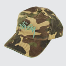 Stüssy Big Stock Mid Depth Cap Woodland Camo