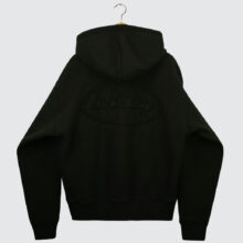 Stüssy Cursive Applique Zip Hood Black