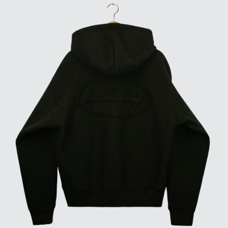 Stüssy Cursive Applique Zip Hood Black