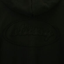 Stüssy Cursive Applique Zip Hood Black
