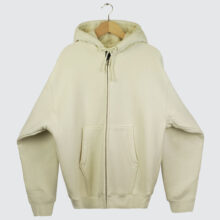 Stüssy Cursive Applique Zip Hood Natural