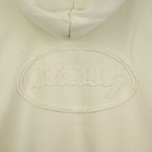 Stüssy Cursive Applique Zip Hood Natural
