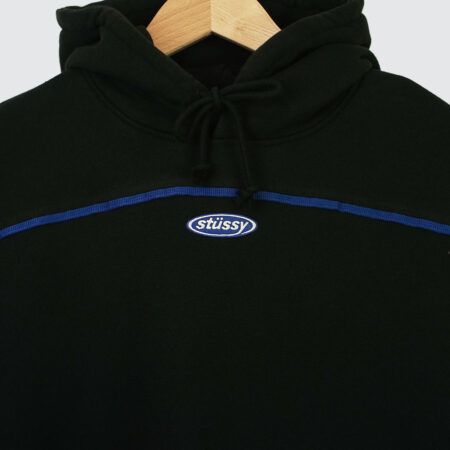 Stüssy Oval Pullver Hood Black