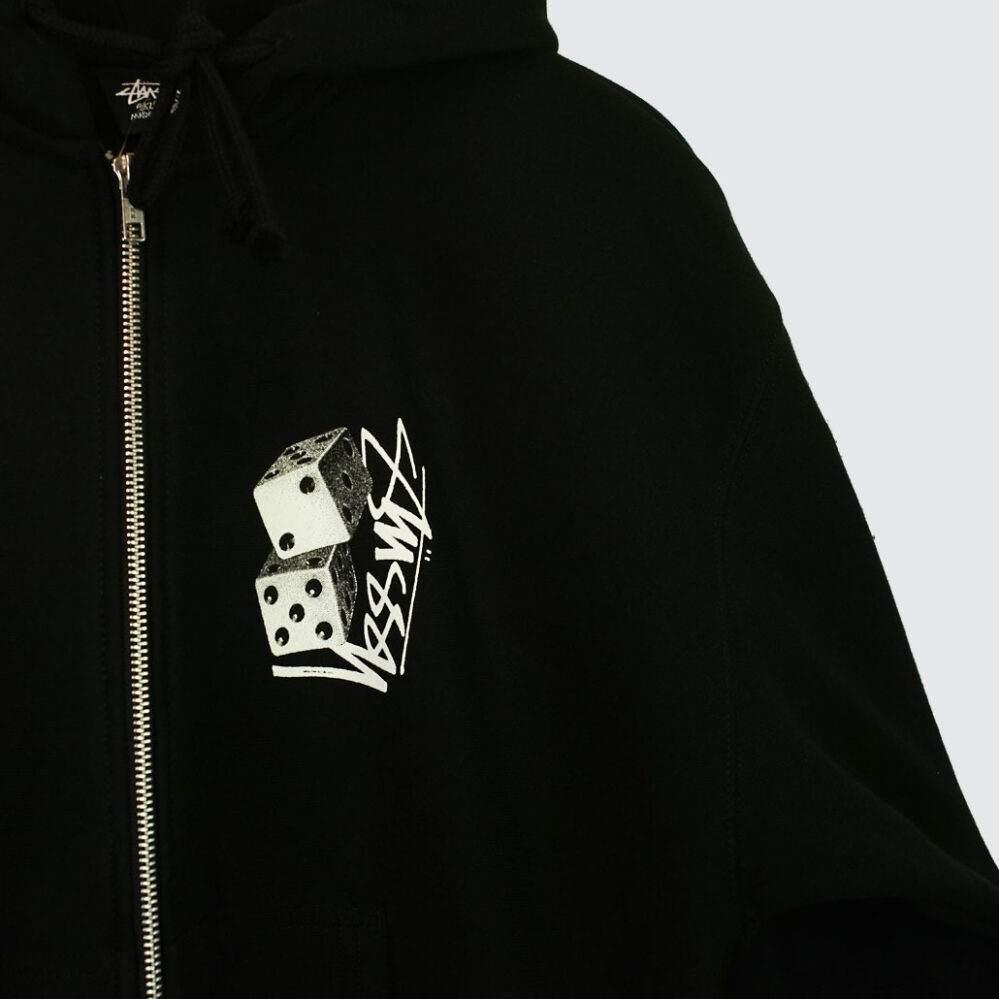 Stüssy Tall Dice Zip Hood Black