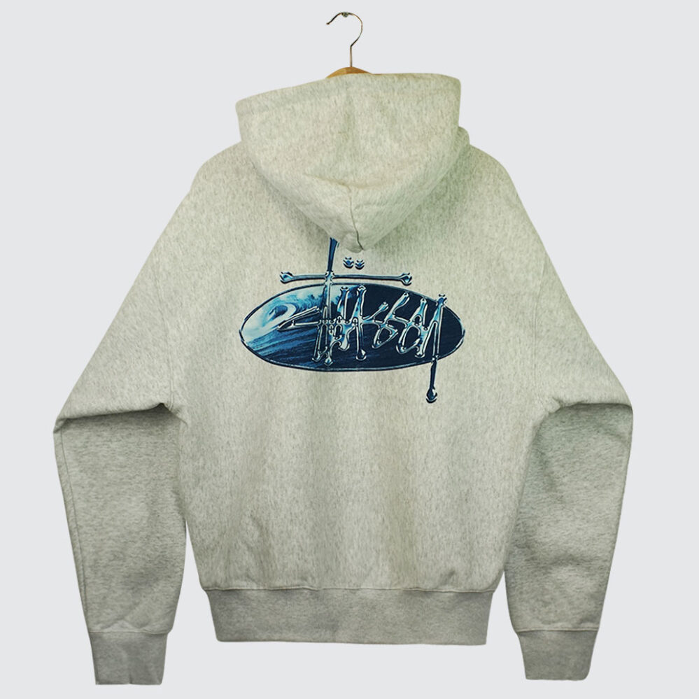 Stüssy Wave Oval Hood Ash Heather