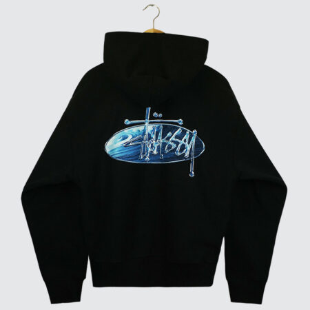 Stüssy Wave Oval Hood Black
