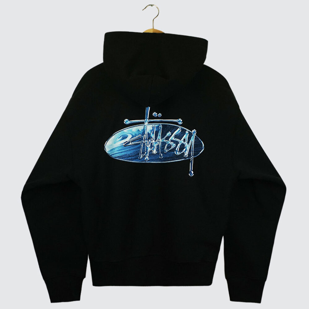 Stüssy Wave Oval Hood Black