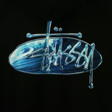 Stüssy Wave Oval Hood Black