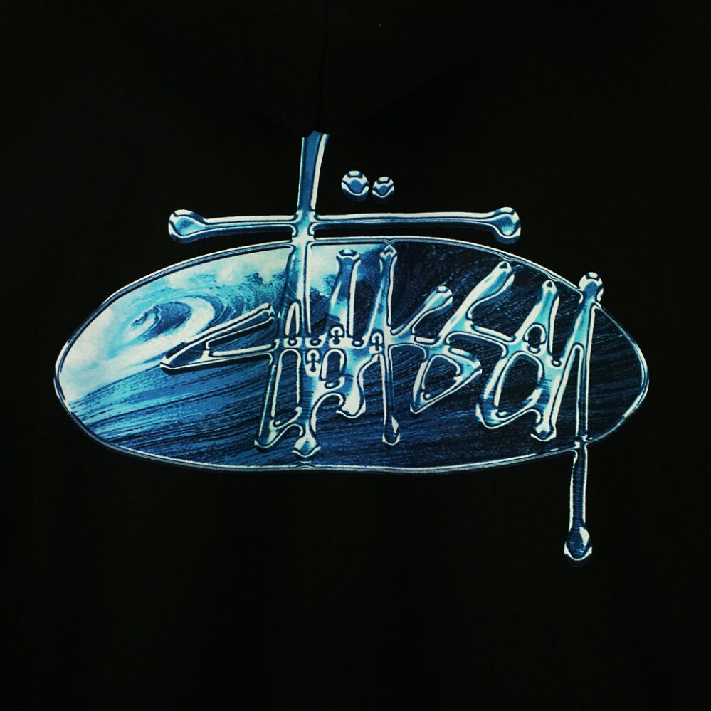 Stüssy Wave Oval Hood Black