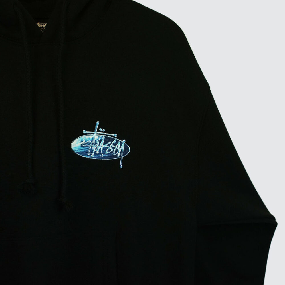 Stüssy Wave Oval Hood Black