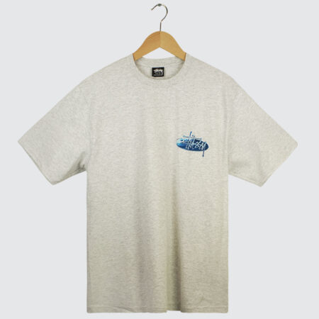 Stüssy Wave Oval T-Shirt Ash Heather