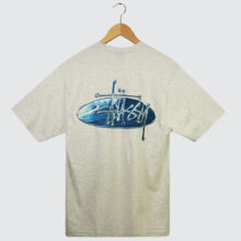 Stüssy Wave Oval T-Shirt Ash Heather