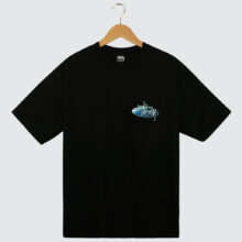 Stüssy Wave Oval T-Shirt Black