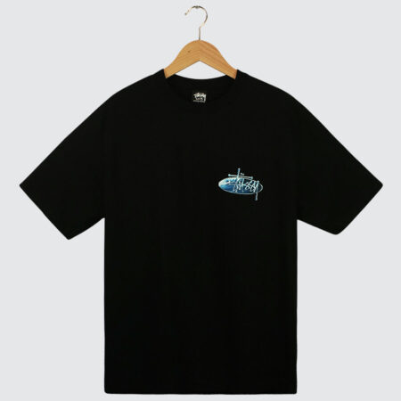 Stüssy Wave Oval T-Shirt Black