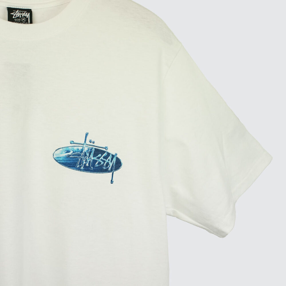 Stüssy Wave Oval T-Shirt White