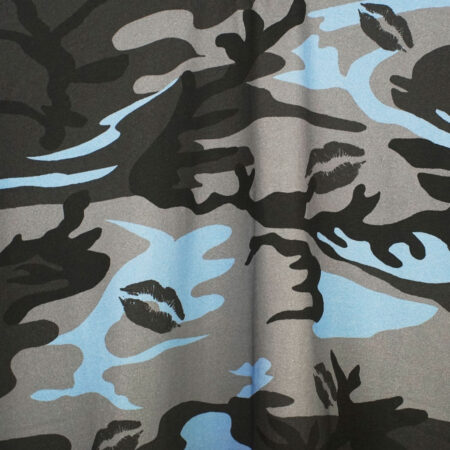 Bye Jeremy Camo T-Shirt Blue