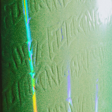 Fucking Awesome Neon Green Stamp Embossed 8.25″