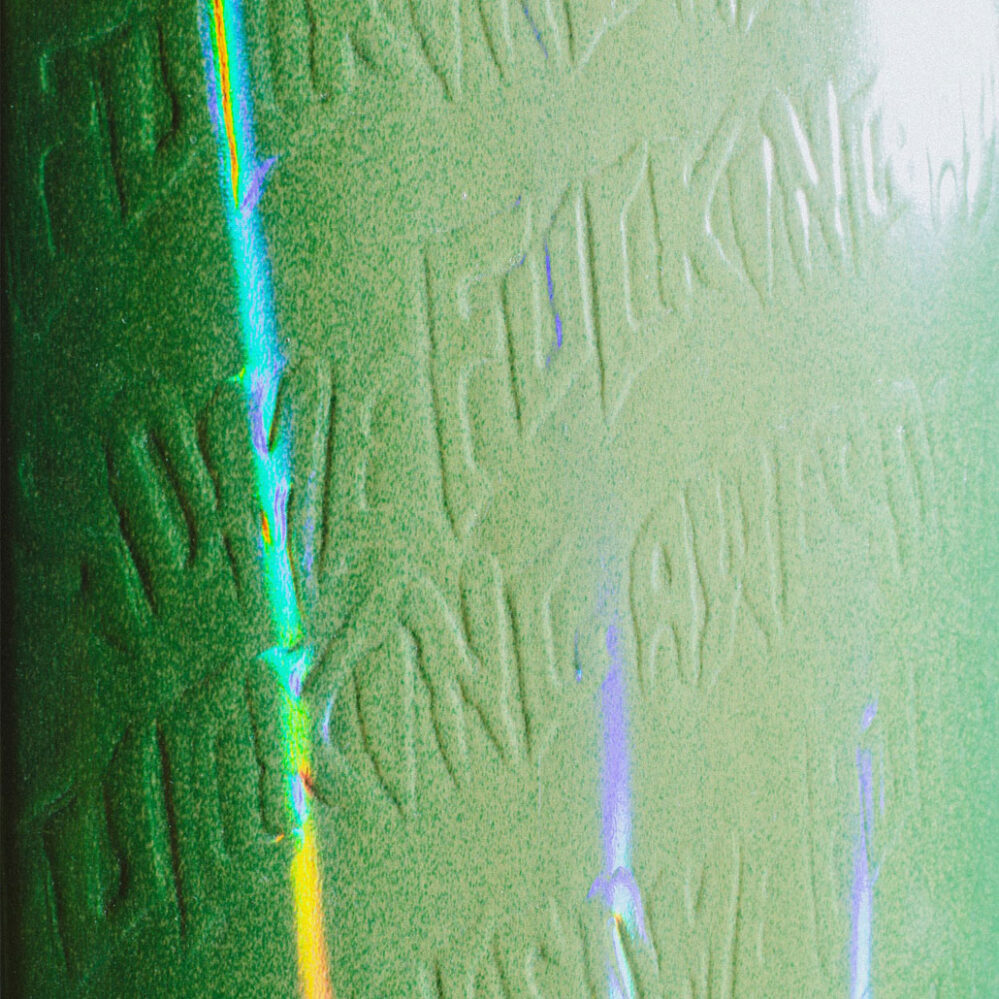 Fucking Awesome Neon Green Stamp Embossed 8.5″