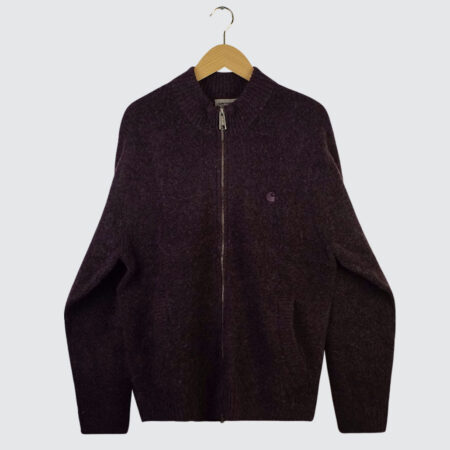 Carhartt WIP Curtis Sweater Jacket Tangled Shady Purple
