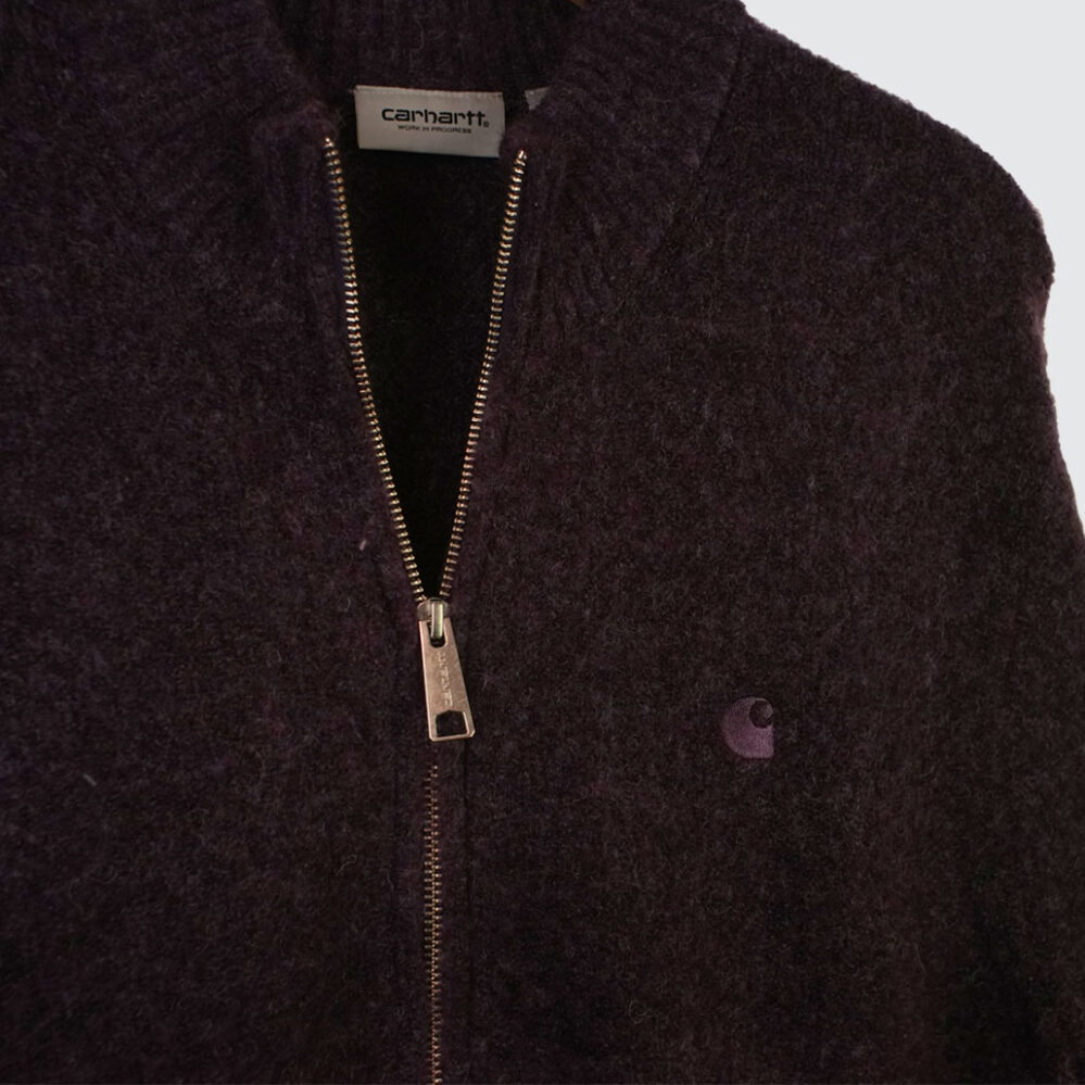 Carhartt WIP Curtis Sweater Jacket Tangled Shady Purple Carhartt WIP Curtis Sweater Jacket Tangled Shady Purple