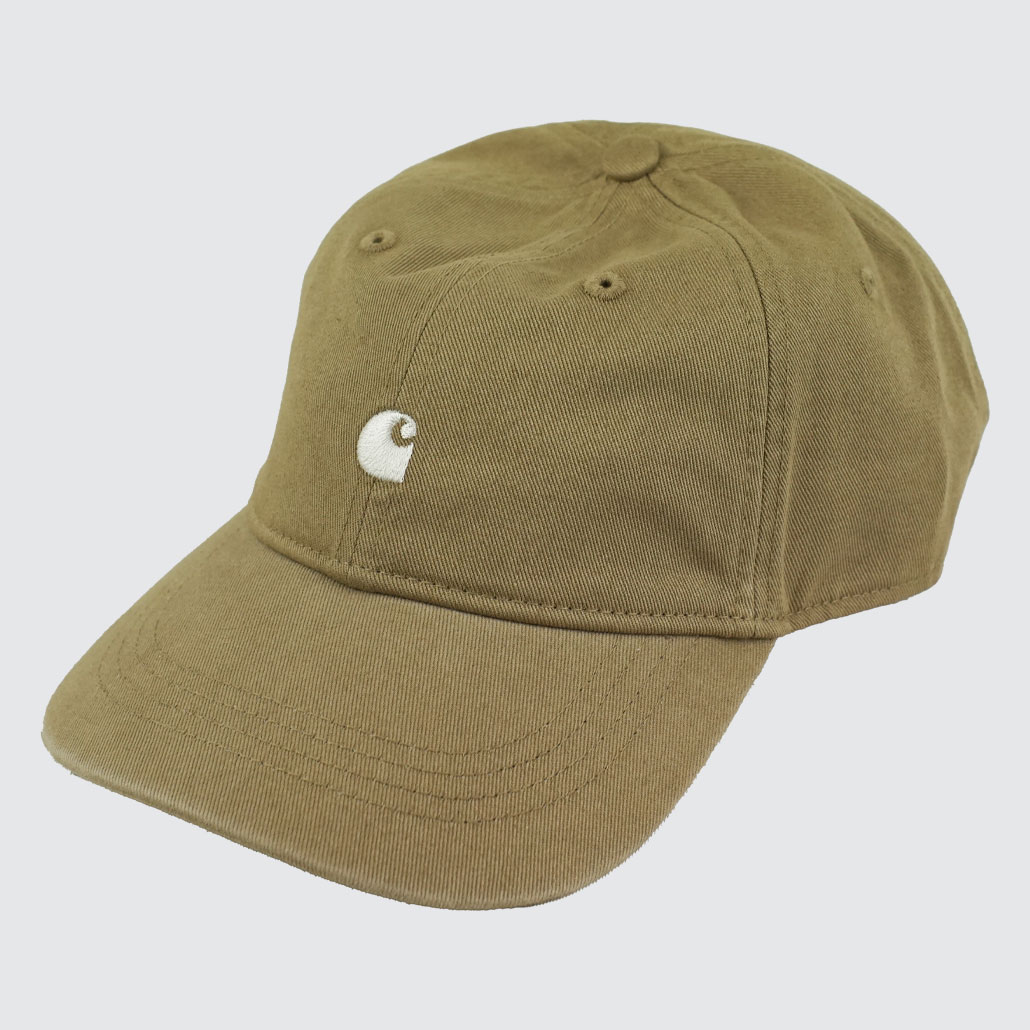 Carhartt WIP Madison Logo Cap Leather / White Carhartt WIP Madison Logo Cap Leather / White
