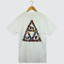 Huf x Spitfire Sticker TT T-Shirt White Huf x Spitfire Sticker TT T-Shirt White