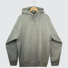 Nike Solo Swoosh Hoodie Dark Grey Heather/Light Smoke Grey Nike Solo Swoosh Hoodie Dark Grey Heather/Light Smoke Grey