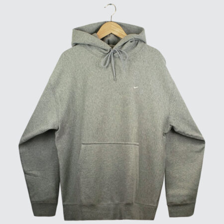 Nike Solo Swoosh Hoodie Dark Grey Heather/Light Smoke Grey