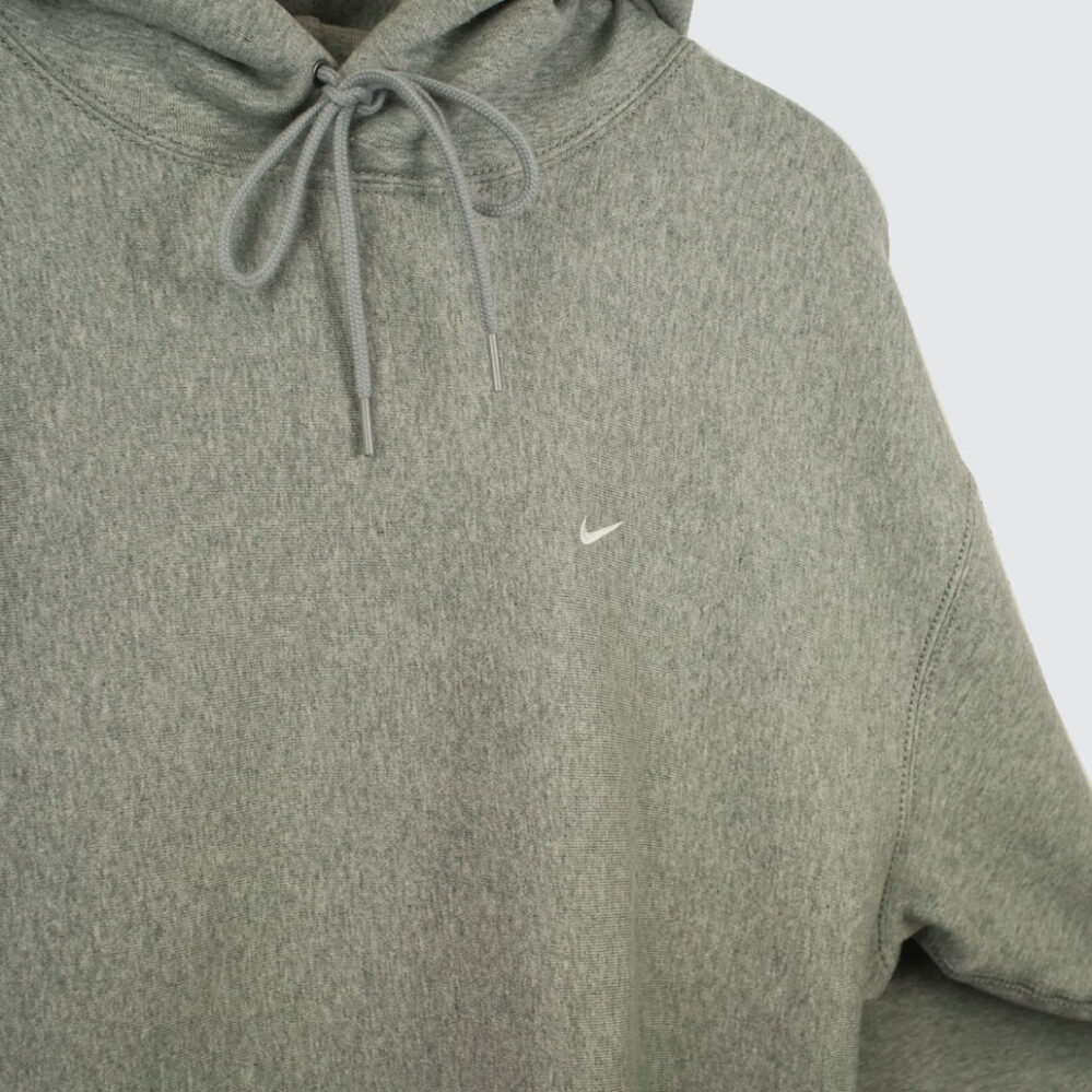 Nike Solo Swoosh Hoodie Dark Grey Heather/Light Smoke Grey Nike Solo Swoosh Hoodie Dark Grey Heather/Light Smoke Grey