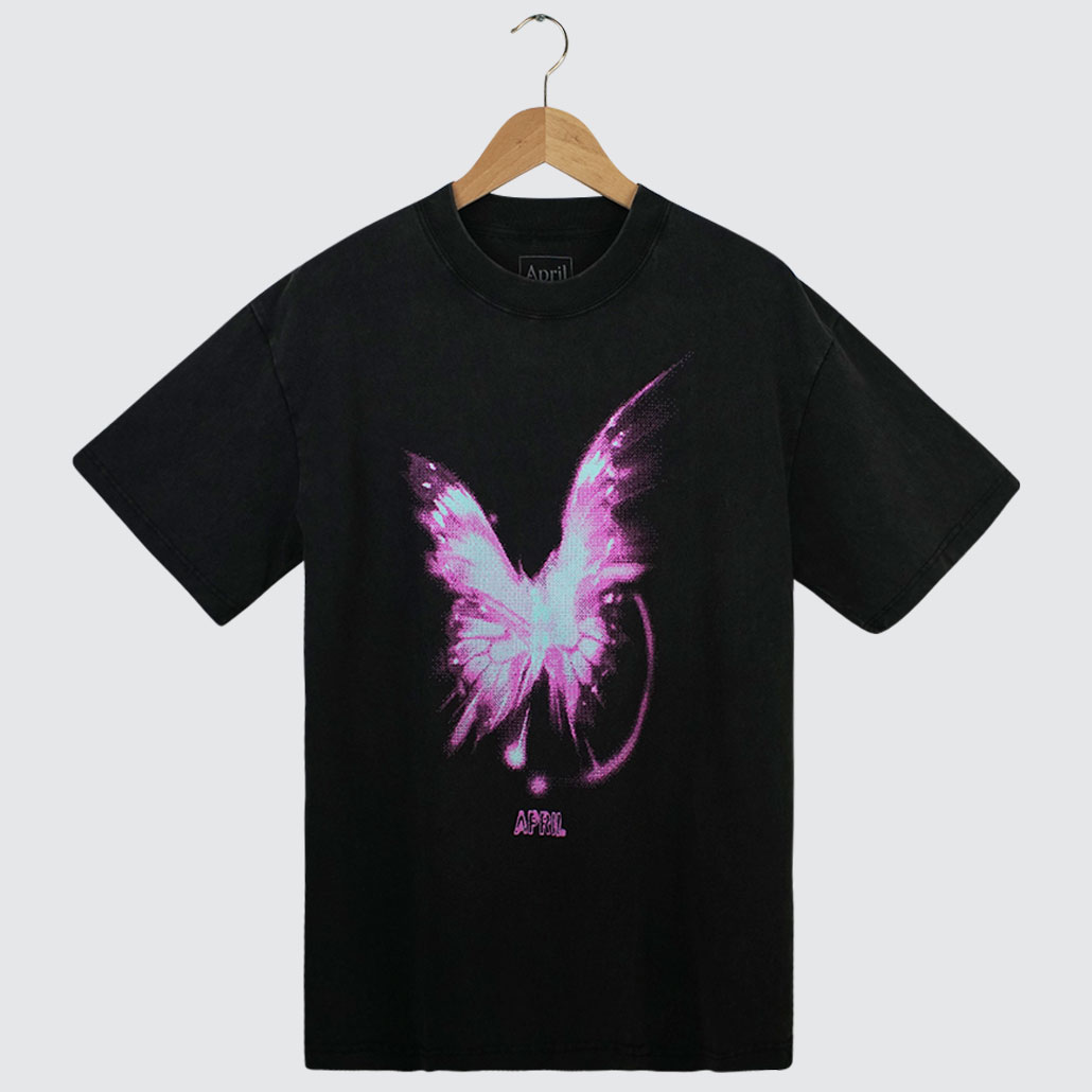 April Skateboards Bright T-Shirt Vintage Black April Skateboards Bright T-Shirt Vintage Black