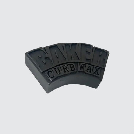 Baker Skateboards Arch Logo Curb Wax Black Baker Skateboards Arch Logo Curb Wax Black