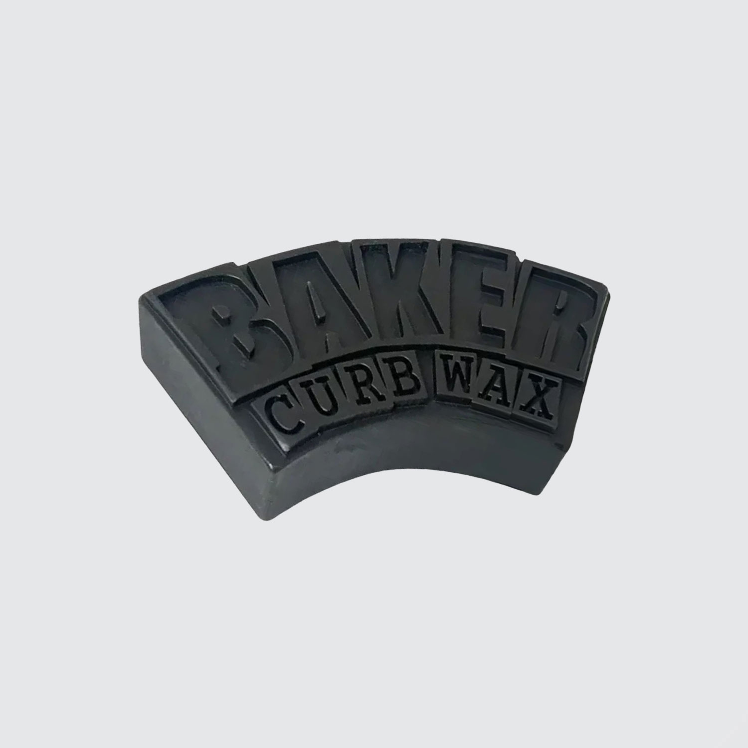 Baker Skateboards Arch Logo Curb Wax Black Baker Skateboards Arch Logo Curb Wax Black