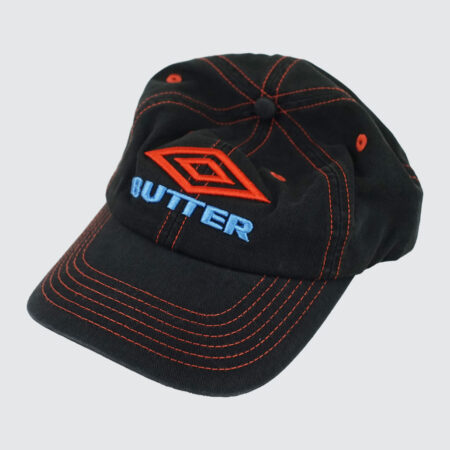 Butter Goods x Umbro Diamond Logo 6 Panel Cap Washed Black