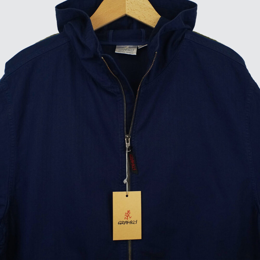 Gramicci Herringbone Hooded Jacket Navy Gramicci Herringbone Hooded Jacket Navy