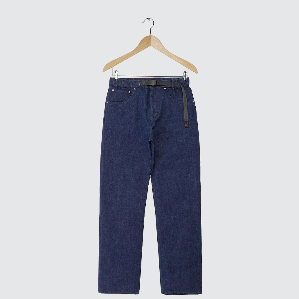 Gramicci Japanese Denim 5-Pocket Pants Rinsed Indigo Gramicci Japanese Denim 5-Pocket Pants Rinsed Indigo