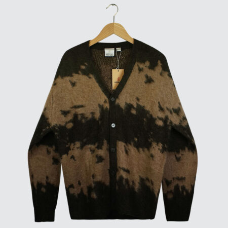 Gramicci Mohair Splatter Cardigan Taupe Splatter