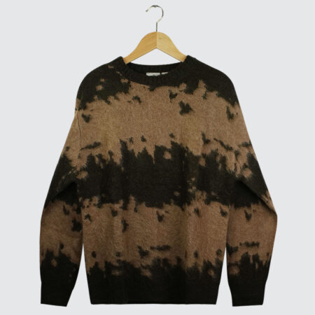 Gramicci Mohair Splatter Sweater Taupe Splatter