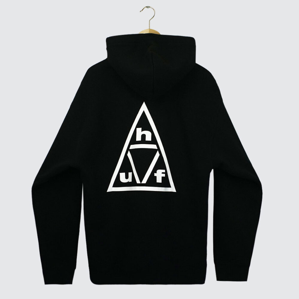 Huf Triple Triangle Pullover Hoodie Black/White Huf Triple Triangle Pullover Hoodie Black/White