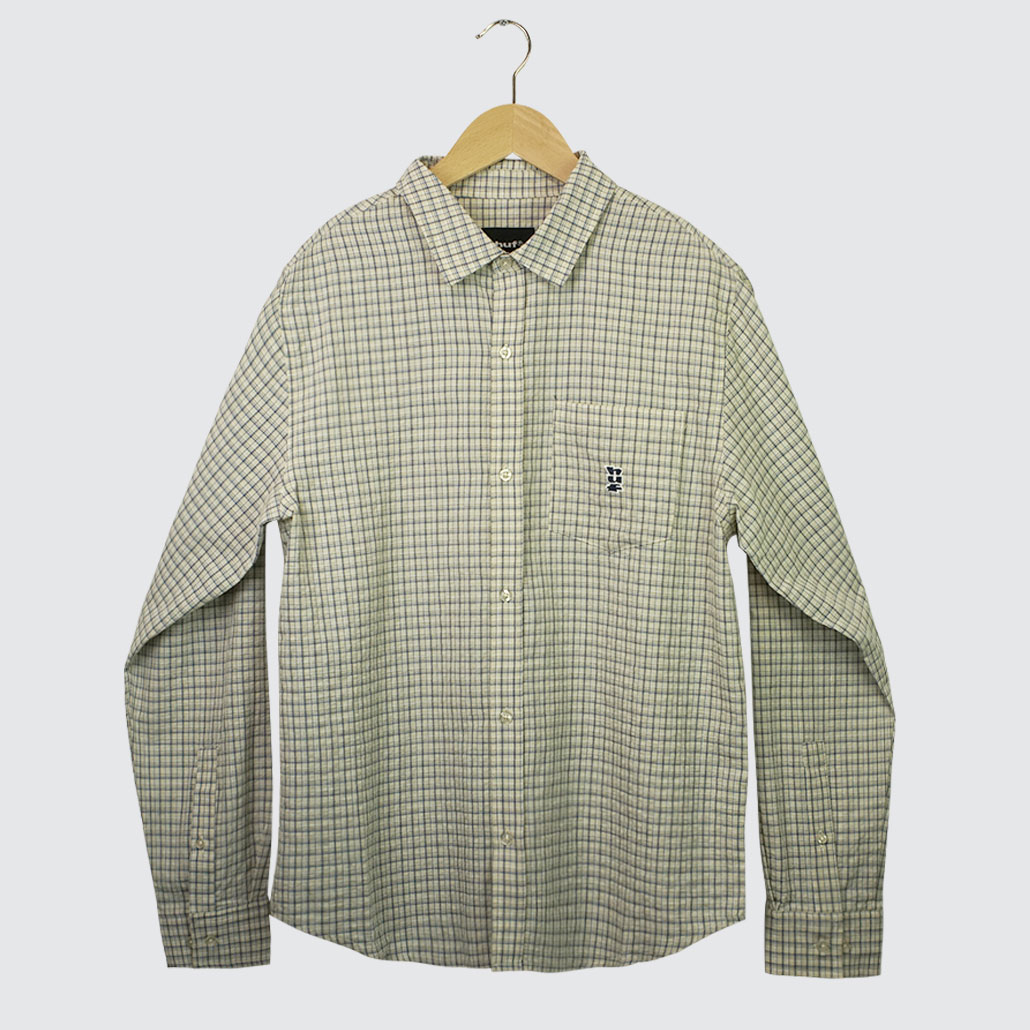 Huf Megablast L/S Woven Top Natural Huf Megablast L/S Woven Top Natural