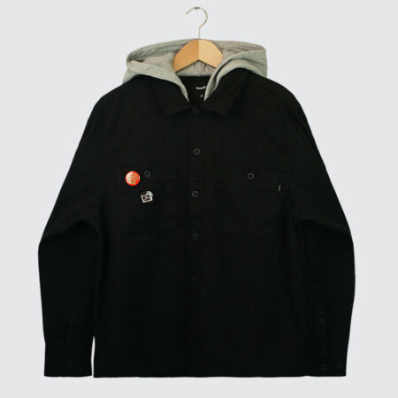 Huf Olympia Hooded Overshirt Black