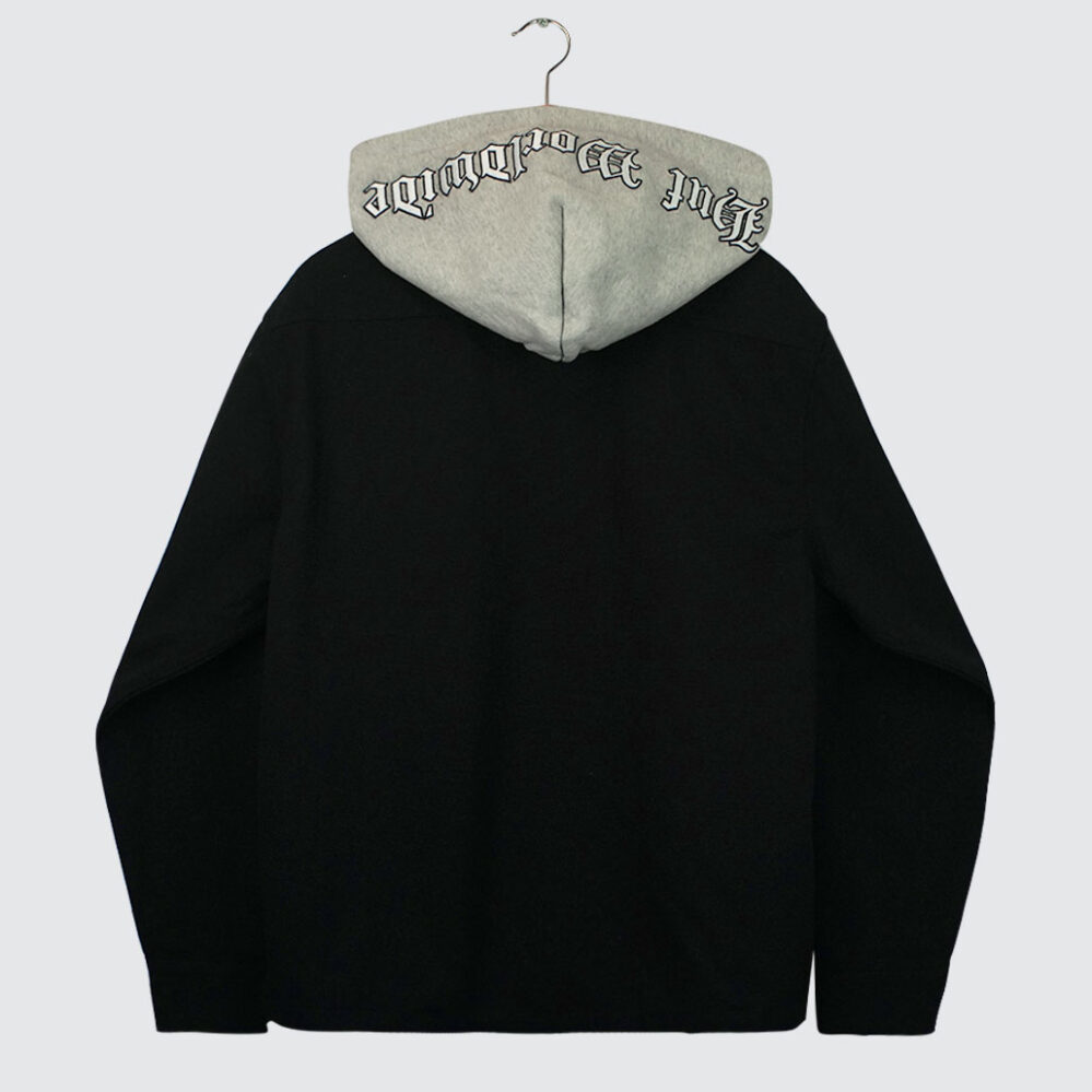 Huf Olympia Hooded Overshirt Black Huf Olympia Hooded Overshirt Black