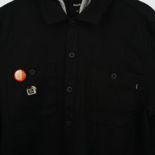 Huf Olympia Hooded Overshirt Black Huf Olympia Hooded Overshirt Black