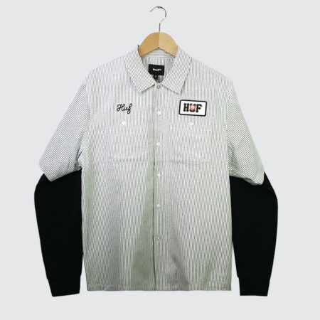 Huf x Spitfire Union Work Shirt Black/White