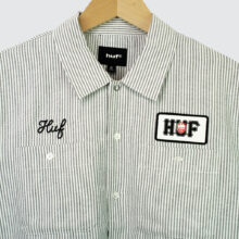 Huf x Spitfire Union Work Shirt Black/White Huf x Spitfire Union Work Shirt Black/White