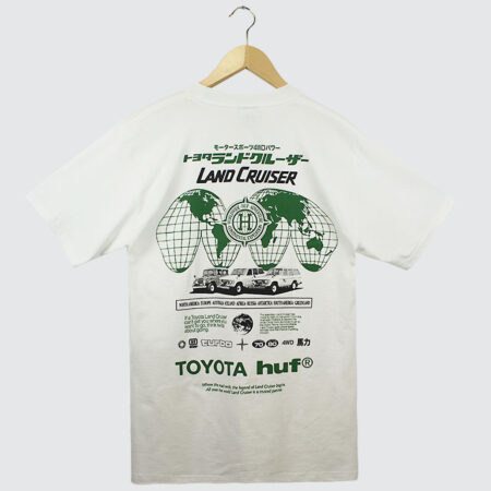 Huf x Toyota Land Cruiser Global T-Shirt White Huf x Toyota Land Cruiser Global T-Shirt White