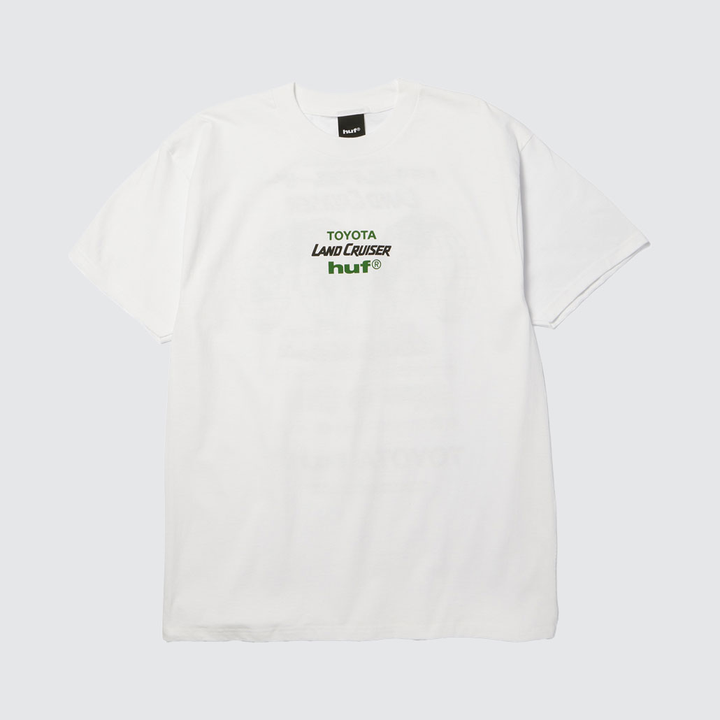 Huf x Toyota Land Cruiser Global T-Shirt White Huf x Toyota Land Cruiser Global T-Shirt White