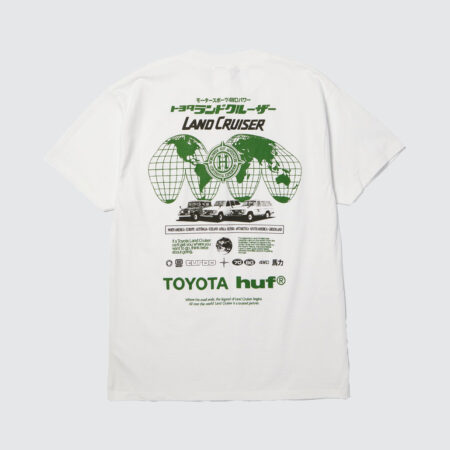 Huf x Toyota Land Cruiser Global T-Shirt White Huf x Toyota Land Cruiser Global T-Shirt White