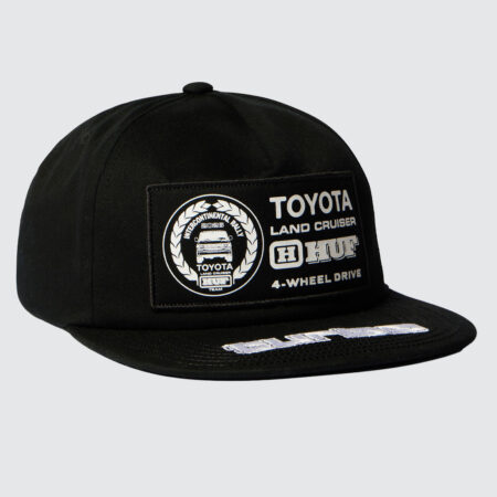Huf x Toyota Land Cruiser Rally Snapback Cap Black Huf x Toyota Land Cruiser Rally Snapback Cap Black