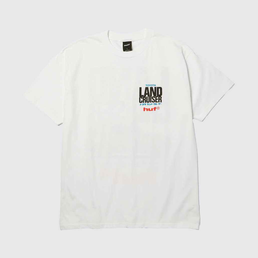 Huf x Toyota Land Cruiser Rally T-Shirt White Huf x Toyota Land Cruiser Rally T-Shirt White