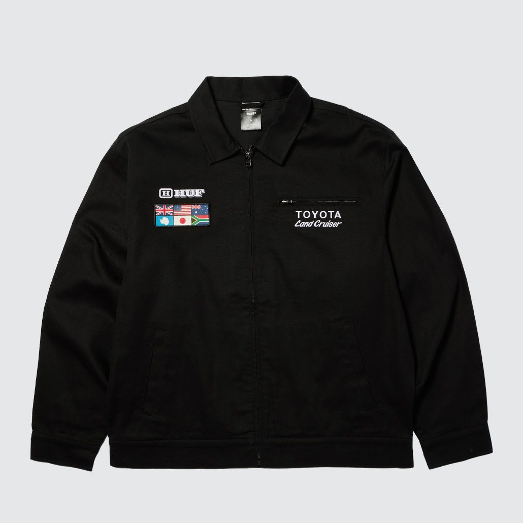 Huf x Toyota Land Cruiser World Tour Jacket Black Huf x Toyota Land Cruiser World Tour Jacket Black